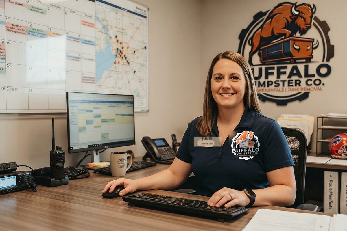 The Buffalo Dumpster Co. dispatch office on Walden Avenue