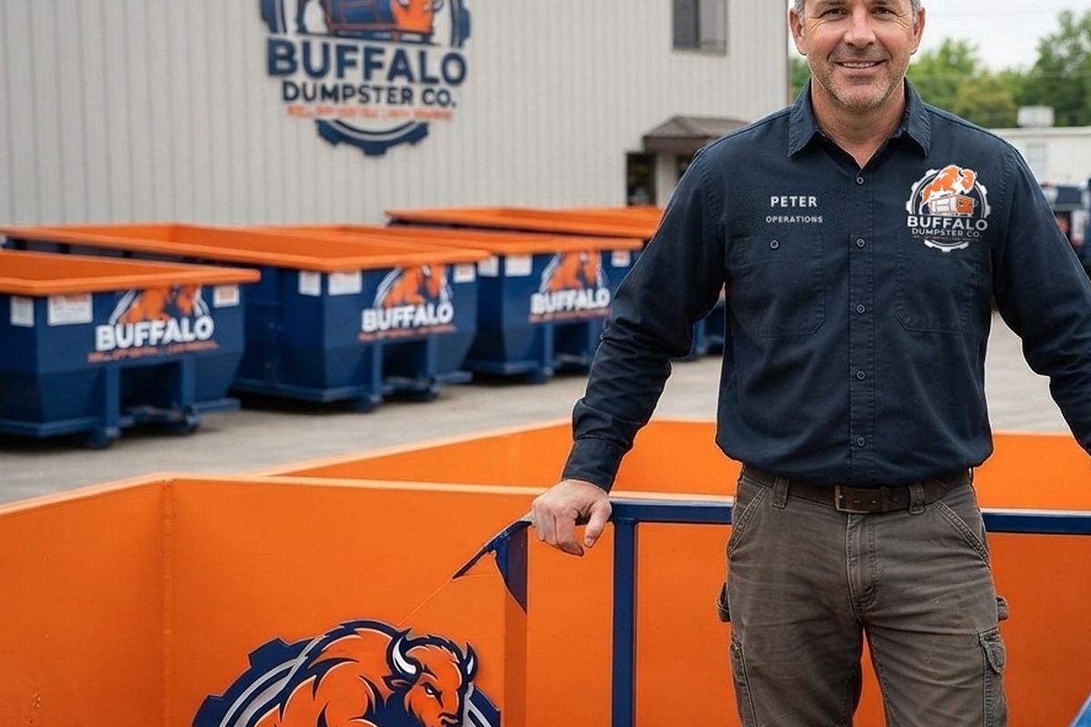 10 Yard roll-off dumpster from Buffalo Dumpster Co.